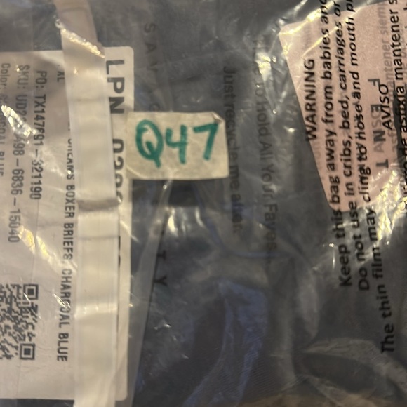 NWT, Savage X Fenty, Men’s BED OF DREAMS BOXER BRIEFS, Charcoal Blue, XL - Picture 6 of 6